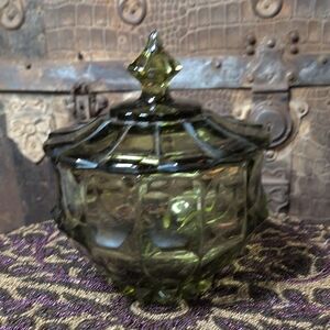 Elegant Green Glass Art Piece